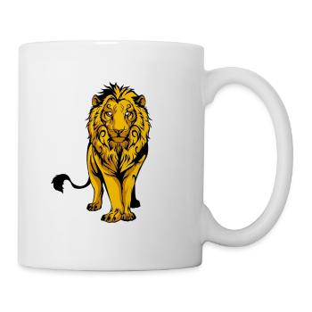 Modern lion - Mug - white - Right