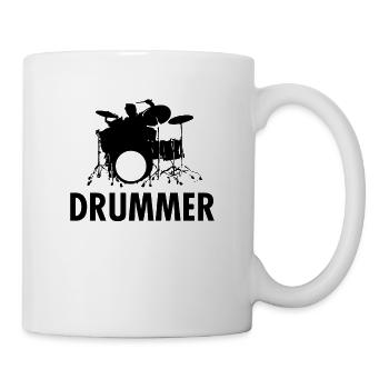 Le batteur - Mug blanc - blanc - Droite