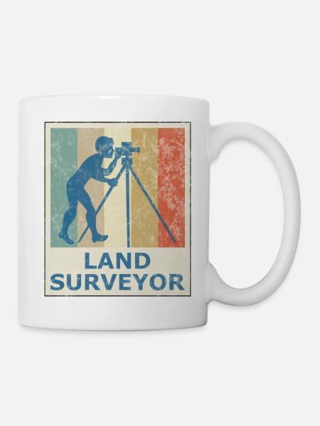 Landvermesser Geometer Vermessungsingenieur - Tasse - Weiß