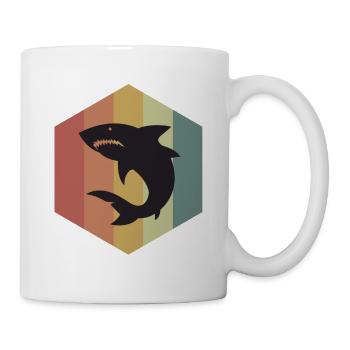Haifisch Haie Meerstier Meeresleben - Tasse - Weiß - Rechts
