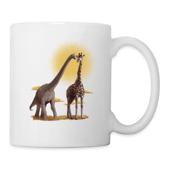 giraffe dinosaure - Mug blanc - blanc - Droite