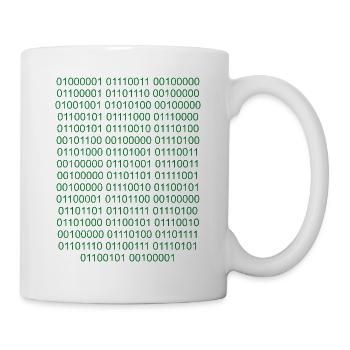 Binaire Code informatique Computer Nerd - Mug blanc - blanc - Droite