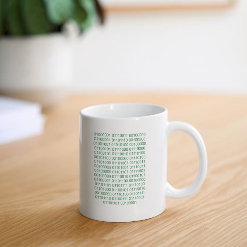 Binaire Code informatique Computer Nerd Mug blanc