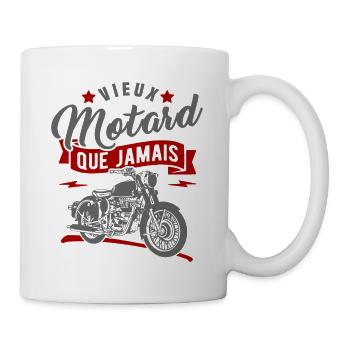 Old biker than ever - Mug - white - Right