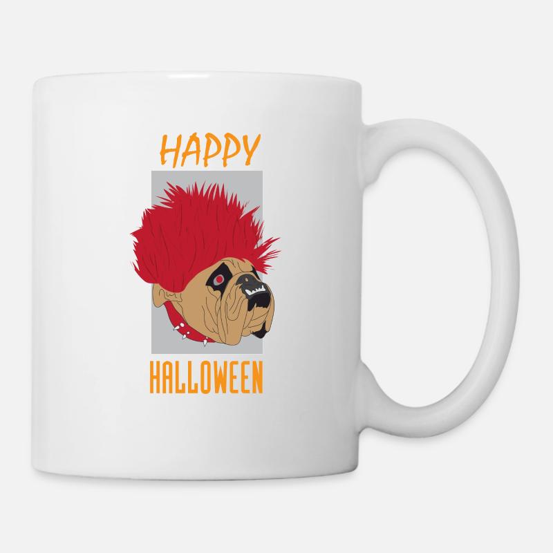 Halloween Hund - Tasse - Weiß