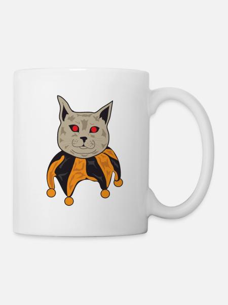 Halloween cat - Mug - white