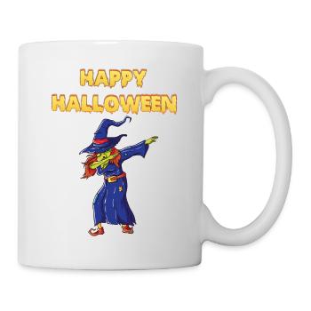 Happy Halloween Dabbing Witch - Mug blanc - blanc - Droite