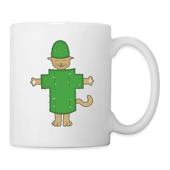 Cat cactus halloween - Mug - white - Right