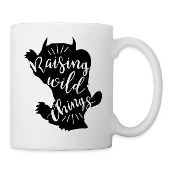 élever des choses sauvages. Idée cadeau pour maman - Mug blanc - blanc - Droite