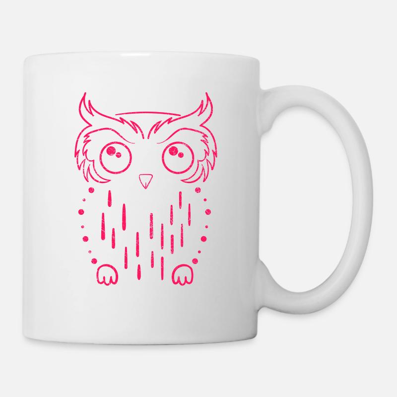 Eule - Tasse - Weiß