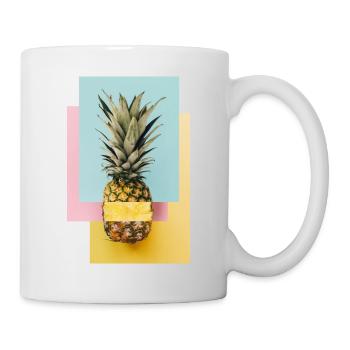 Colorful pineapple / gift idea - Mug - white - Right