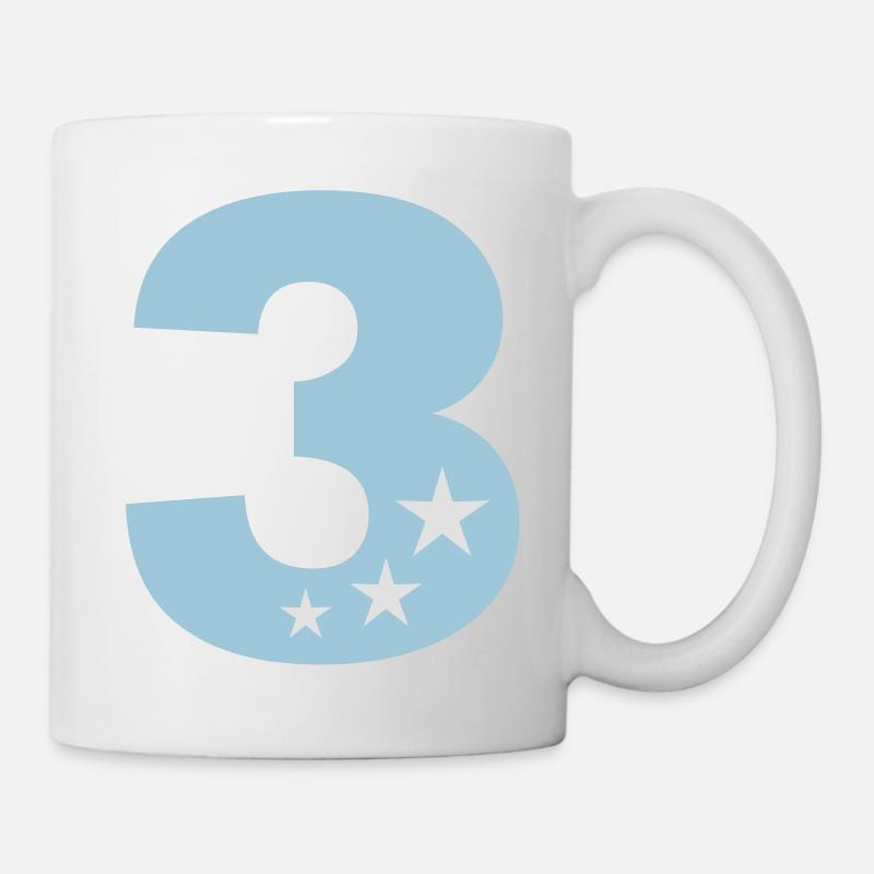 3 ème anniversaire trois troisième anniversaire - Mug blanc - blanc