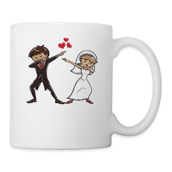 Dabbing dab dance birthday present wedding - Mug - white - Right