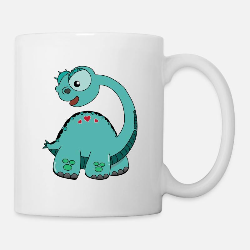 Dinosaurier - Tasse - Weiß