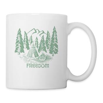 Freedome randonnée en montagne - Mug blanc - blanc - Droite