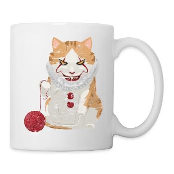 Halloween chat d'horreur - Mug blanc - blanc - Droite