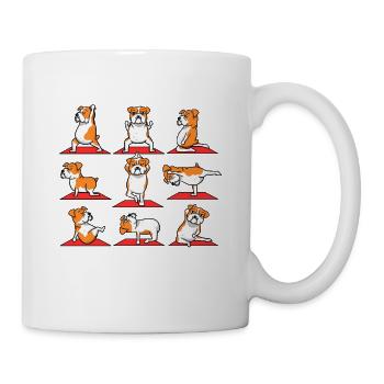 English Bulldog Yoga Gymnastics - Mug - white - Right
