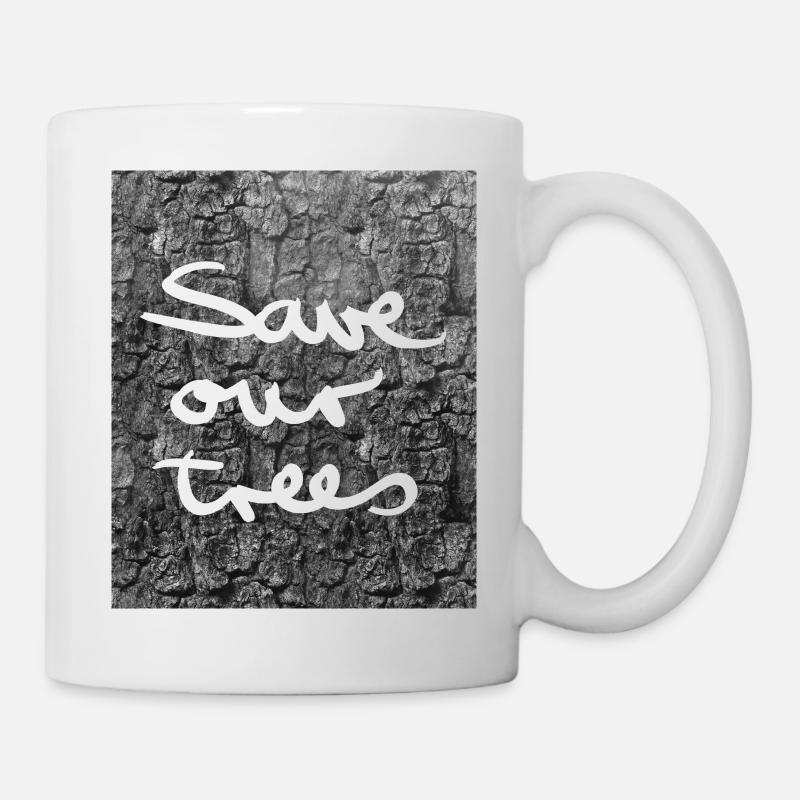 Enregistrez-nos arbres - Mug blanc - blanc