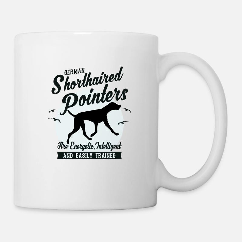 Race de chien pointeur - Mug blanc - blanc