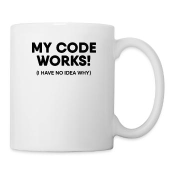 Logiciel de développement - Mug blanc - blanc - Droite