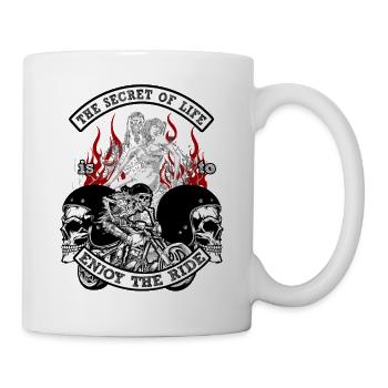 Chopper Moto Motocycliste Cadeau Biker - Mug blanc - blanc - Droite