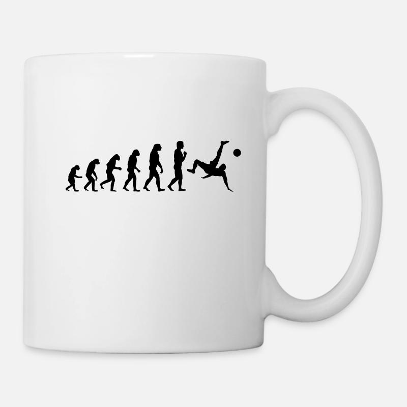 Evolution Fußball Schwarz - Tasse - Weiß