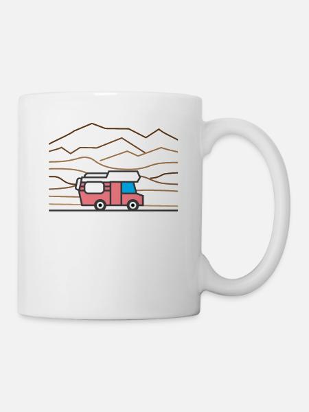 Alkoven Camper Camping - Tasse - Weiß