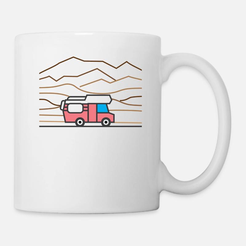 Alkoven Camper Camping - Tasse - Weiß
