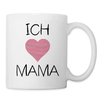 I love mum gift for birth mother baby - Mug - white - Right