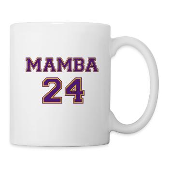 Mamba 24 Basketball Geschenk Sport Teamshirt - Tasse - Weiß - Rechts
