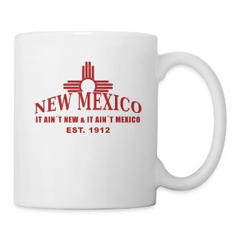 New Mexico with the Zia symbol - Mug - white - Right