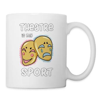 theatre is my sport theatre - Mug - white - Right