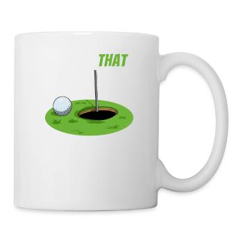 Je toucherais la balle de golf de golfeur - Mug blanc - blanc - Droite