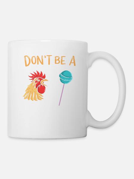Ne soyez pas un cadeau de sucette de poulet - Mug blanc - blanc