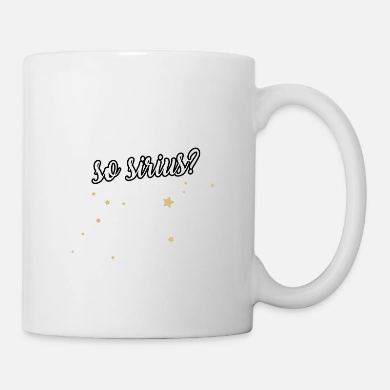 Constellation Why So Sirius shirt dog astronomy - Mug - white