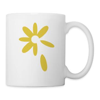 Flower Gerbera Arnica Gift Idea comic Carnation - Mug - white - Right
