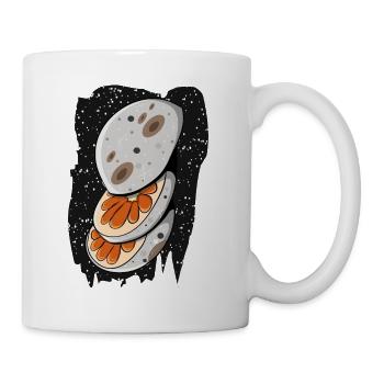 Lune orange - Mug blanc - blanc - Droite