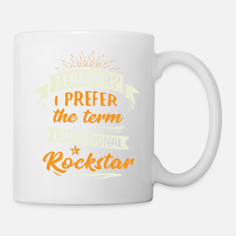 teacher i prefer the term educational - Mug - white