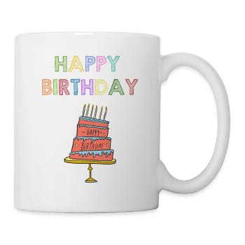 Happy Birthday Shirt Kids - Mug - white - Right