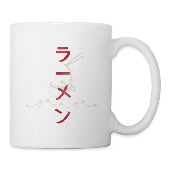 Vintage Japanese Ramen Anime shirt for noodle Bowl - Mug - white - Right