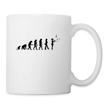 Orchestra clarinet Darwin gift gift idea - Mug - white - Right