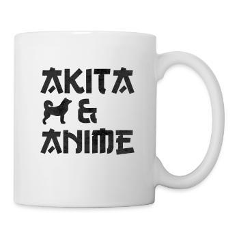 Akita and anime - Mug - white - Right
