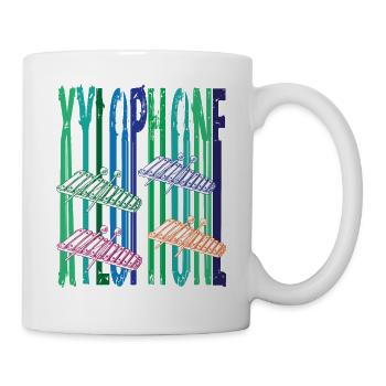 Rainbow xylophone - Mug - white - Right