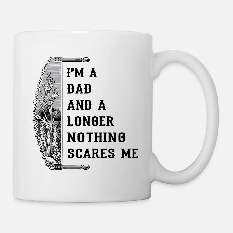 Ich bin ein Vater und ein Holzfällerhemd - Tasse - Weiß