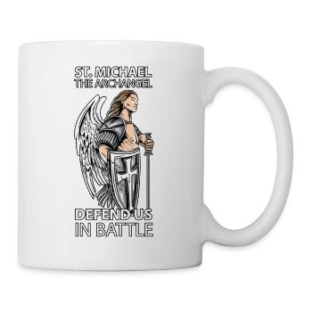 St Michael the Archangel Saints Angel Catholic tee - Mug - white - Right