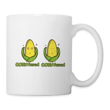 CORN fused! Corn Corn Saying Gift Idea - Mug - white - Right