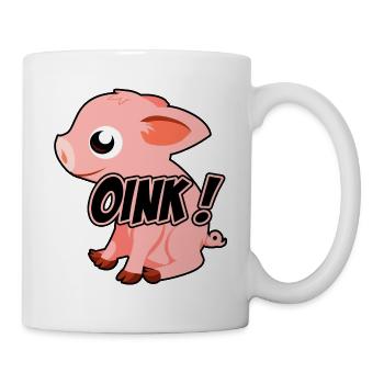 Oink piggy - Mug - white - Right