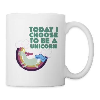 T-shirt drôle de cadeau de licorne - Mug blanc - blanc - Droite