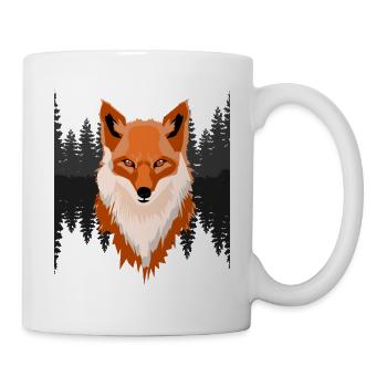 Der Fuchs aus dem Wald - Tasse - Weiß - Rechts