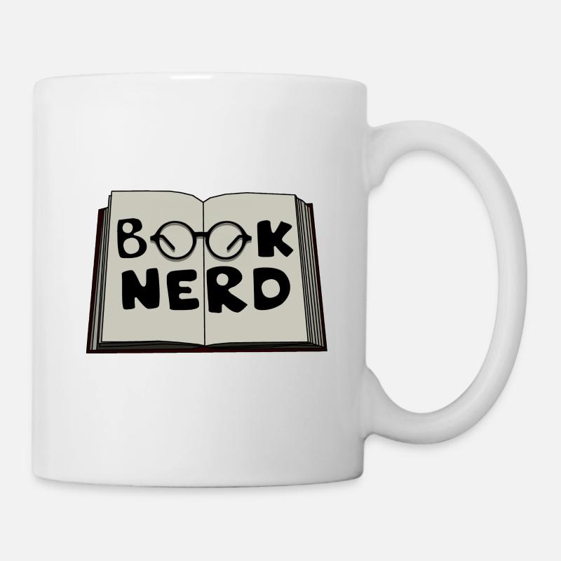 Book Nerd - Mug blanc - blanc